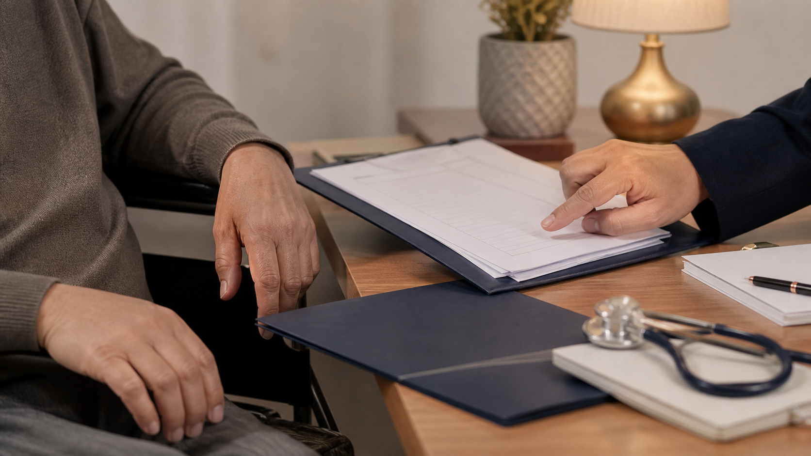 Atendimento previdenciário para aposentadoria por invalidez